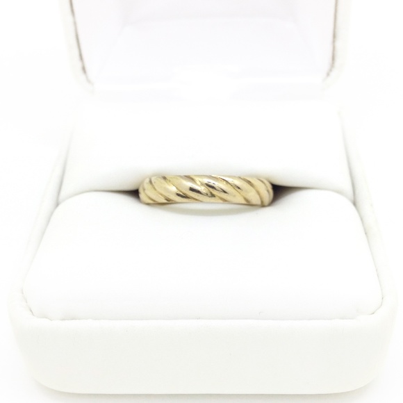 Tiffany & Co 14K Gold Band Ring Twist Rope - Picture 5 of 8